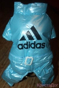 Комбинезон теплый "Adidas" голубой