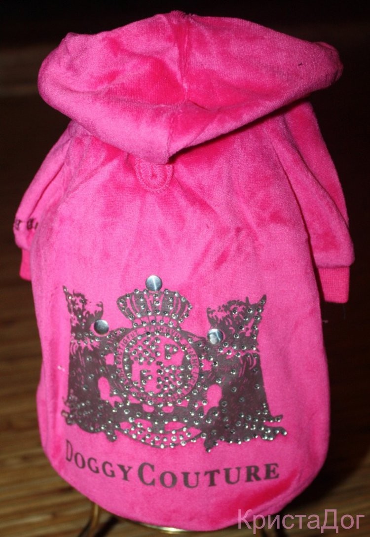 Толстовка Doggy Couture ярко-розовая