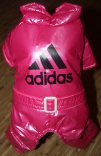 Комбинезон теплый "Adidas" ярко-розовый