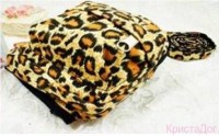 Шлейка с рюкзаком Леопардовая